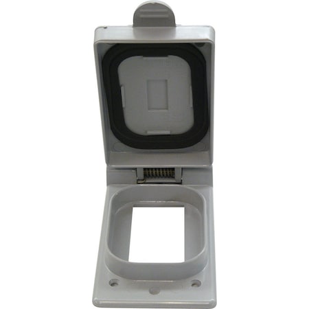 Cantex Electrical Box Cover, 1 Gang, GFCI Cover 5133348B